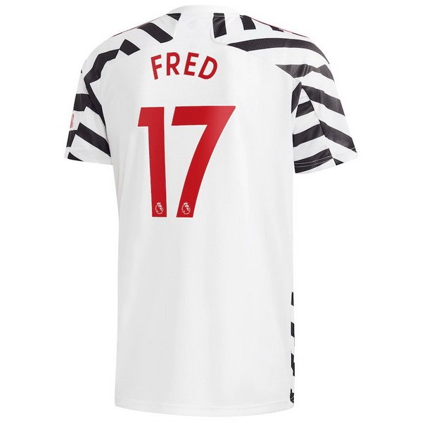 Camiseta Manchester United NO.17 Fred 3ª Kit 2020 2021 Blanco